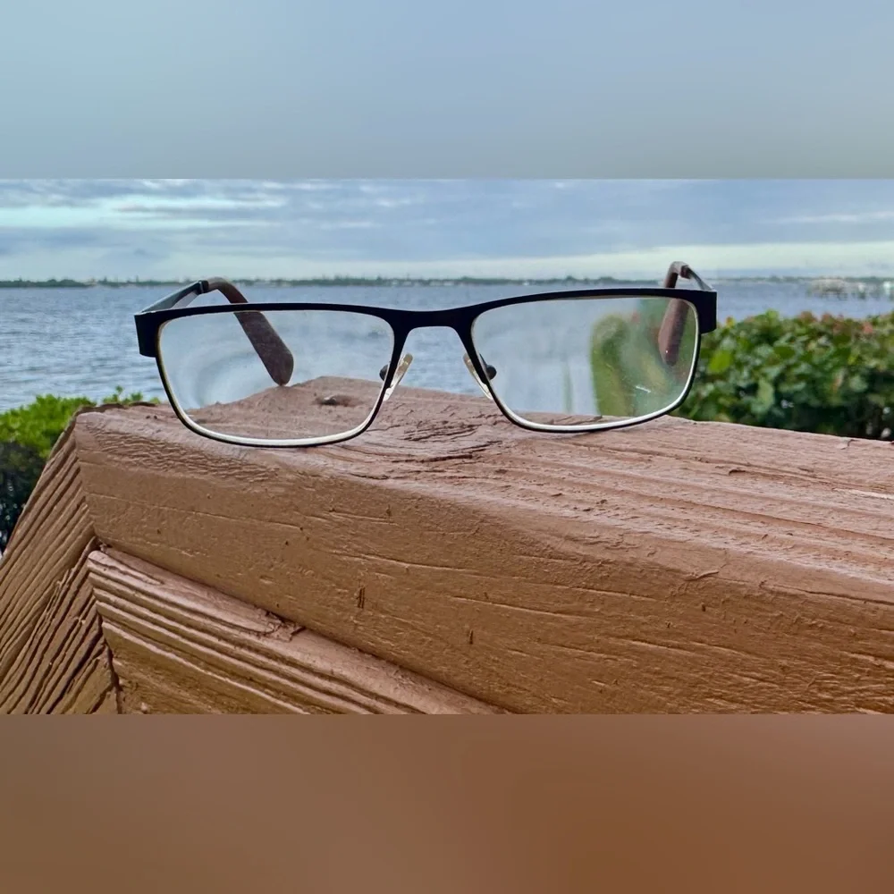 Guess GU 1770 Brown Metal Rectangle Full Rim 54-16-140 Eyeglass Frames Only